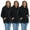 3 Pack Black Hoodies, variant on 3 Pack Women's Hoodie Oversized Sweatshirts, Cotton Blend, Bulk Womens Hoodies Bulk Sweatshirt Pack, Color ASST, Size 3X-Large