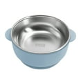 thumbnail image 1 of teapwant Silicone And Stainless Steel Baby Bowl With Suction Cups Scalding Food Container Slip And Spill Proof Design Suitable For Baby Self Feeding, 1 of 3