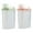Green Pink, variant on Tehan Rice Container, 3KG Rice Keeper Pour Spout Storage Container for Cereal Grain Flour, Airtight Dispenser for Cat Dog Food, 2 PCS