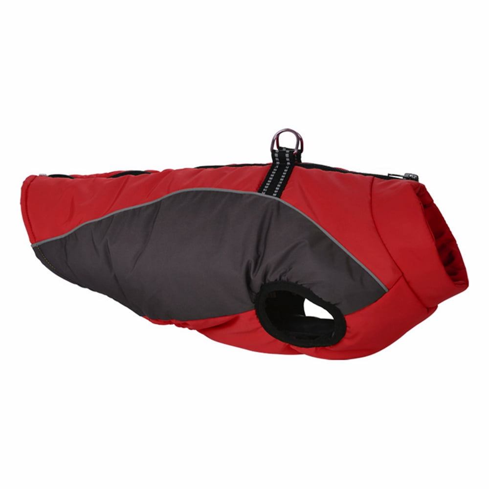 Padded Vest Dog Jacket Reflective Dog Winter Coat, Warm Zip Up Dog