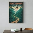 thumbnail image 6 of Bukit Lawang Sumatra Indonesia Gateway to Gunung Leuser National Park Vintage Travel Poster Jungle Retro Wall Art Print Poster, 6 of 8