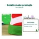 thumbnail image 5 of Kearding Sombrero de Navidad Decoración de festival interesante Adorno de vacaciones Accesorios de disfraces Sombrero de rayas de Navidad Prop, 5 of 6