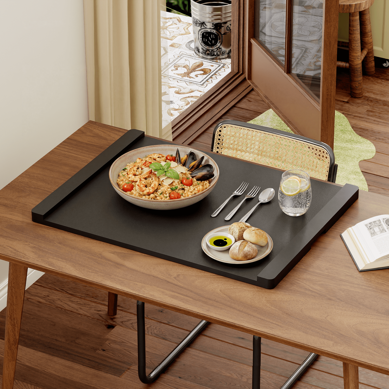 HAIDAIYA Noodle Board Stove Cover, Stove Top Covers for Electric 30"L X 22"W, Stove Top Covers for Gas Burners, Sink Cover for Counter Space, Durable Easy Clean Countertop, Black