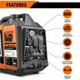 GENMAX 3200W Electric Start Inverter Generator, CO Shut Off