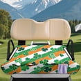thumbnail image 3 of XYZCANDO Shamrock Stripe Universal Golf Cart Seat Cover with 4 Pockets - Non-Slip Washable Terry Cloth Protector for 2-Seat Golf Carts, 3 of 8