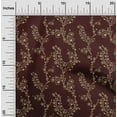 thumbnail image 2 of oneOone Velvet Brown Fabric Asian Floral Block Fabric For Sewing Printed Craft Fabric By The Yard 58 Inch Wide, 2 of 4