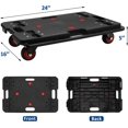 thumbnail image 3 of Nellyke Furniture Dolly, 4 Pack Small Flat Moving Dolly, Furniture Movers with 4 Wheels, 500Lbs Capacity, Connectable and Portable Dollies for Heavy Appliance, Black, 3 of 7