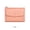 QB348-Pink, variant on Women's wallet PU leather short double zippered wallet simple solid color large capacity credit card holder bag with coin pocket