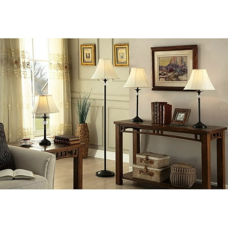 - Better Homes and Gardens Lamps, Set of 4, Black