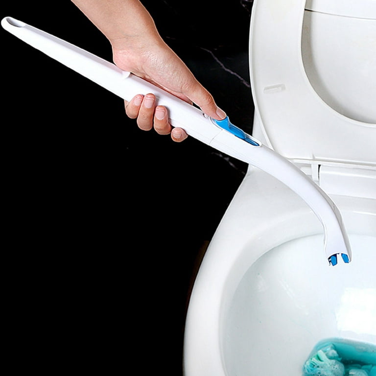 Disposable Toilet Brush With Replacement Head Set, Long Handle