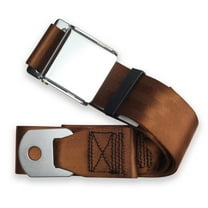 RetroBelt Brown Aviation Lap Belt 60" With Hardware