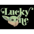 thumbnail image 2 of Men's Star Wars: The Mandalorian St. Patrick's Day Grogu Lucky One  Graphic Tee Black Small, 2 of 5