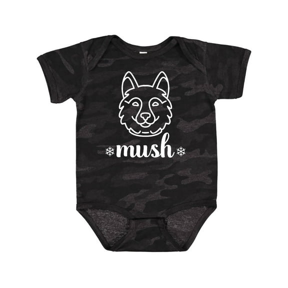 Inktastic Husky Sled Dog Mush Boys or Girls Baby Bodysuit