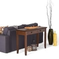 thumbnail image 2 of SIMPLIHOME Artisan Table Console Contemporaine Moderne en Bois Massif de 46 Pouces de Large pour Entrée, en Brun Roux, avec Rangement, 2 Tiroirs, pour le Salon, l'Entrée et la Chambre, 2 of 2