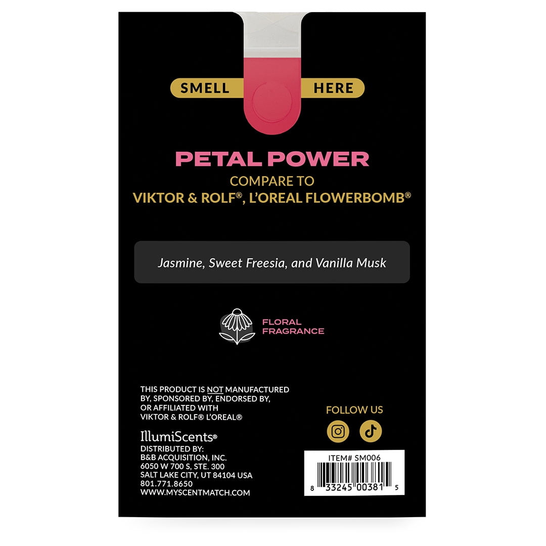 (3 pack) IllumiScents ScentMatch, 3 oz Wax Melts, Petal Power (Compare to: Viktor & Rolf - Flowerbomb)