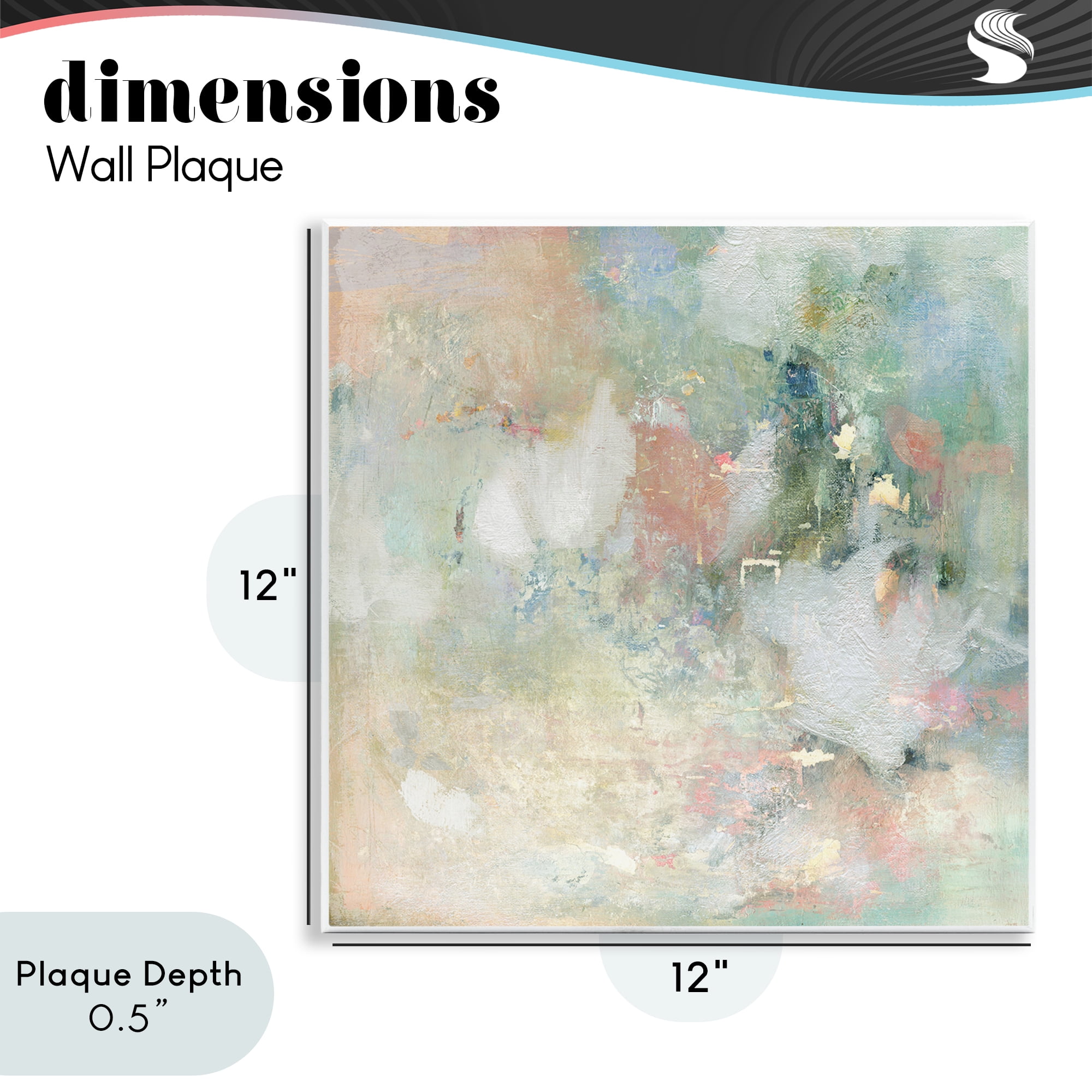 Stupell Industries Serene Pastel Brushstroke Harmony Wall Plaque Art, design by Carol Robinson
