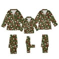 thumbnail image 4 of Family Christmas Pajamas 2 Piece Xmas Print Family Matching Button Pajamas Sleepwear Relaxed Fit Home Wear Lounge Set Long Sleeve Round Neck for Mom Mother Women Pajama Sets, 4 of 9