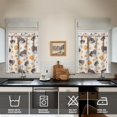 thumbnail image 2 of Fall Kitchen Curtains 36 Inch Short - 2 Panel Set, Autumn Harvest Print, Rod Pocket Window Treatment for Thanksgiving, Farmhouse, Cafe, Living Room - Machine Washable, 2 of 4