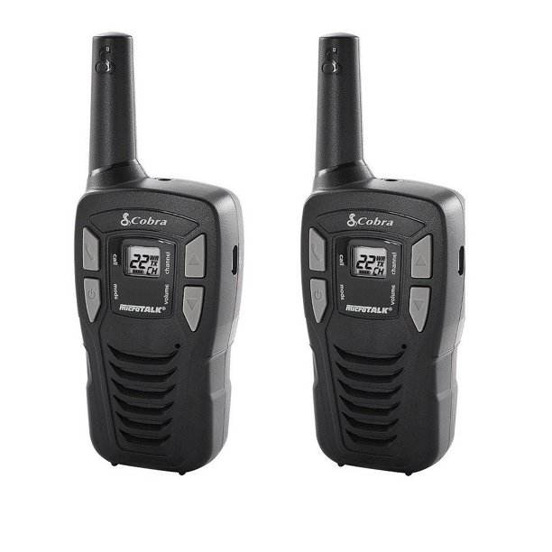 MANUFACTURER REFURBISHED Cobra CXT195 Two 2-Way Radios Walkie Talkies