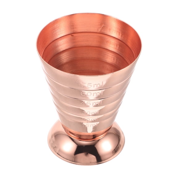 Rose Gold Single Head Cocktail Jigger 304 Stainless Steel Bartending Measuring Cup 75ml