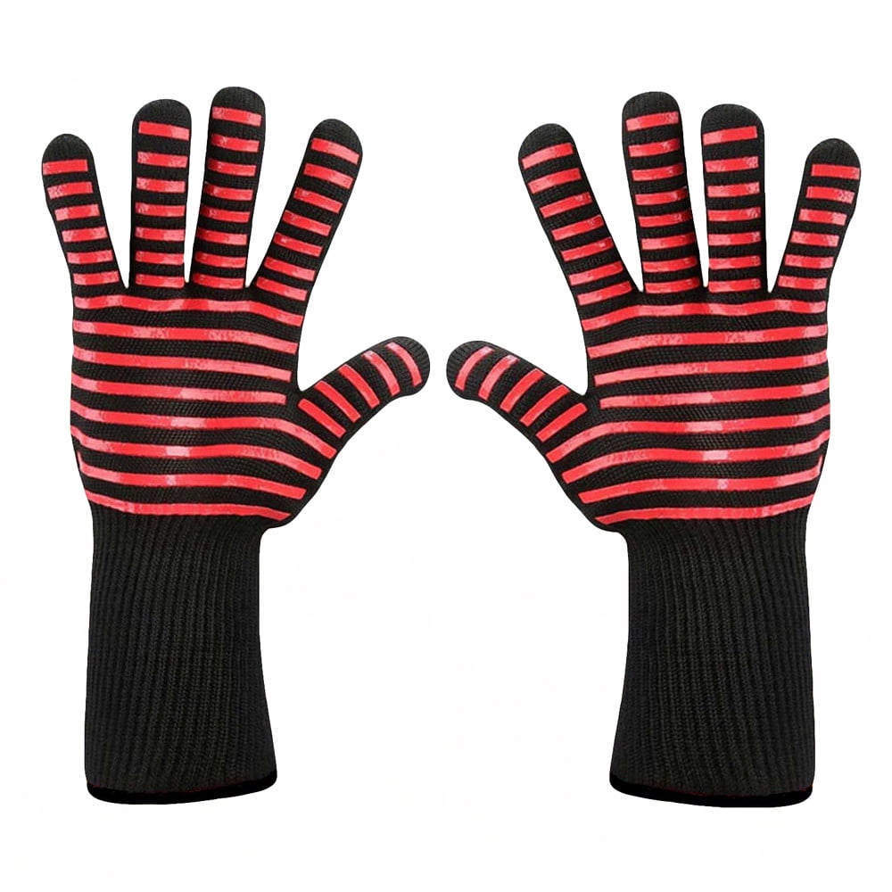 Grill Armor Heat Resistant BBQ Gloves - Waterproof, Rated To 932°F, For Grilling, Smoking, Oven