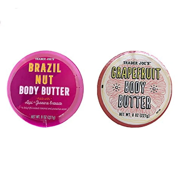 TJ Trader Joes Brazil Nut Body Butter and Trader Joes grapefruit Body