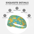 thumbnail image 3 of Cute Lemon Ice Cream Headbands for Women Men, Workout Elastic Sweat Band for Yoga Running Cycling Gym Exercise Non Slip Head Bands for Women's Hair, 3 of 5