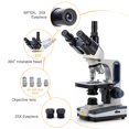 thumbnail image 3 of Microscopio compuesto trinocular SWIFT SW350T Aumento 40X-2500X Cabezal Siedentopf Etapa mecánica de dos capas de grado de investigación Cámara de 1.3mp y software Compatible con Windows y Mac, 3 of 5