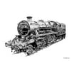 Steam Engine Vintage Train Edible Cake Image Topper 1/4 Sheet