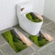 thumbnail image 1 of ABPHQTO Anochecer en Lush Valley Juego de alfombras de baño de 3 piezas Alfombra de baño Alfombra de contorno y tapa de inodoro, 1 of 2