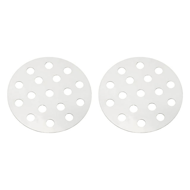 Uxcell 2 Pcs Grille de Feu Inférieure, Grille de Barbecue Ronde 6.1 Pouces Remplacement Acier Inoxydable