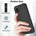 thumbnail image 5 of Compatible with Samsung Galaxy XCover 6 Pro/X Cover Pro 2 Phone Case Hybrid Rugged Shockproof Hard Protective Drop Proof Full Body Heavy Duty Mobile Cell Cover for XCover6 6Pro 2022 Women Men Black, 5 of 8