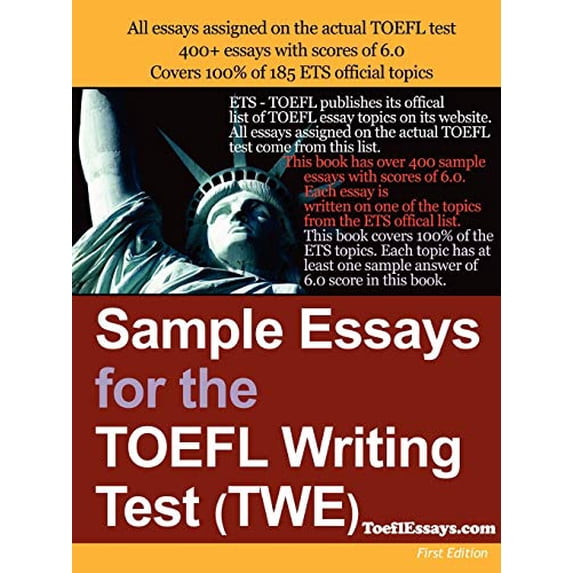 Pre-Owned Sample Essays for the TOEFL Writing Test (Twe), (Paperback)