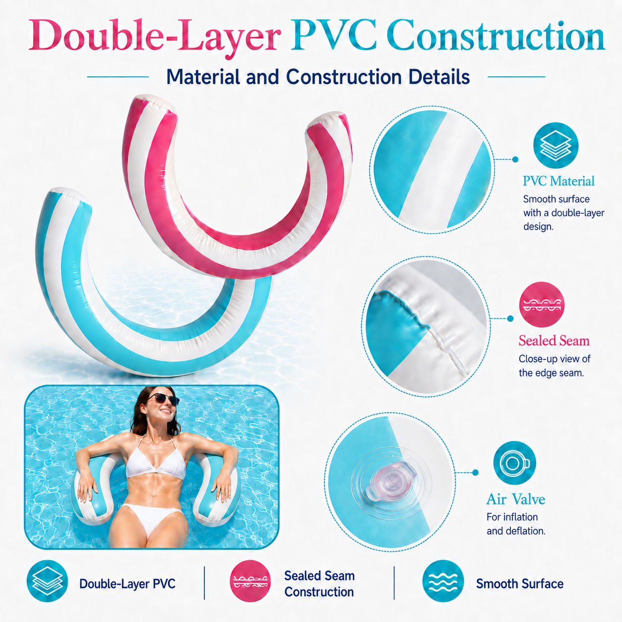 Pendali Pool Noodles 2-Pack Curved 29.5 Inch photo 3