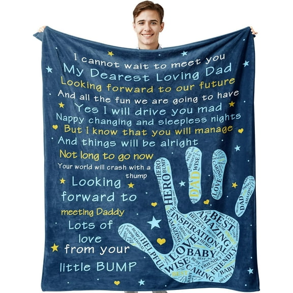 LHSHID New Dad Gifts for Men First Time Dad Gift Gifts for New Dad New Parents Gifts for Couples Mom and Dad Gifts for New Parents Daddy to Be Gifts Daddy 30"x40"