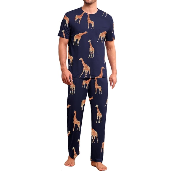 Conjunto De Pijama Shendy Vendy 2 Piezas Para Hombre Elegante Camisa Pantalon