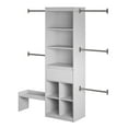thumbnail image 3 of Max & Finn Grow with Me Grey Adjustable Kids' Closet Organizer System, 3 of 17