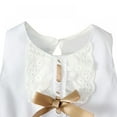 thumbnail image 4 of 0-24M Infant Baby Girl Elegant Party Dress Kids One-piece Summer Dress with Bow Headband Set, 4 of 9
