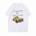 thumbnail image 2 of Funny Tshirt Men Women I Survived My Trip To NYC Print Tops Casual Streetwear Unisex Fashion T Shirt Tom Holland Same Style Tees, 2 of 7