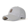 Men's Fashion Solid Breathable Protection Hat Wild Baseball Cap Head