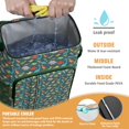 thumbnail image 2 of Travel Cooler Bag - DarkGreen Dinosaurs Birds Pattern Camping Beer Cooler Backpack with Bottle Opener- Waterproof Insulated Picnic Backpacks - Cooler Bag for Beach, 2 of 6