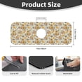 thumbnail image 2 of Bingfone Hippie Bee Honeycomb Print Splash Guard for Sink Faucet,Super Absorbent Fast Drying Mat Sink-Splash Guard Behind Faucet Drip Catcher for Kitchen,Sink Mat,Dish Drying Mat, 2 of 8
