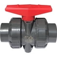 thumbnail image 1 of Válvula de doble unión para pegar diam 40 mm válvula de bola de PVC válvula de bola esférica válvula de bola de esfera para piscina DN32 Diámetro Interno 40 mm, 1 of 5