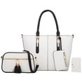 thumbnail image 4 of ZTTD Women's Tote Bags Fashion Lady Leather Four Piece Shoulder Bag Wallet Shoulder Bag Portable Crossbody Bag Women's Bag, 4 of 5