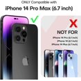 thumbnail image 2 of [5 in 1] for iPhone 14 Pro Max Case [Not Yellowing], with 2 Tempered Glass Screen Protectors + 2 Camera Lens Protectors [Military Grade Protection] Shockproof Slim 14 Pro Max 6.7 Inch, 2 of 8