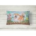 thumbnail image 2 of Carolines Treasures CK1265PW1216 Akita Spring Canvas Fabric Decorative Pillow, 2 of 3