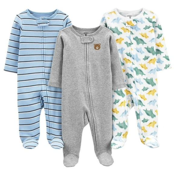 Set de Mamelucos Carter´s Child of Mine Niño 0-3 M Varios diseños Gris 3 Pzas