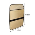thumbnail image 3 of Almencla Back Seat Protector Kick Mat Interior Accessories Easy Cleaning Portable Beige Full, 3 of 8