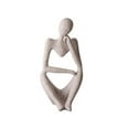 thumbnail image 1 of Character Abstract Thinker Sculpture Abstract Style Synthetic Resin Beautiful Decor Thinker Figurine for Home Office Hotel, 1 of 3