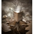 thumbnail image 2 of Waye, Angela 12x13 White Modern Wood Framed Museum Art Print Titled - Old Tree Reading Story Book, 2 of 4